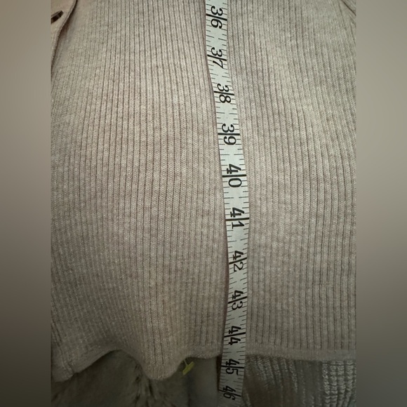 Jason Wu Collective Cardigan Sweater Dress Button Up Beige Ribbed Knit Size XS - Picture 11 of 13
